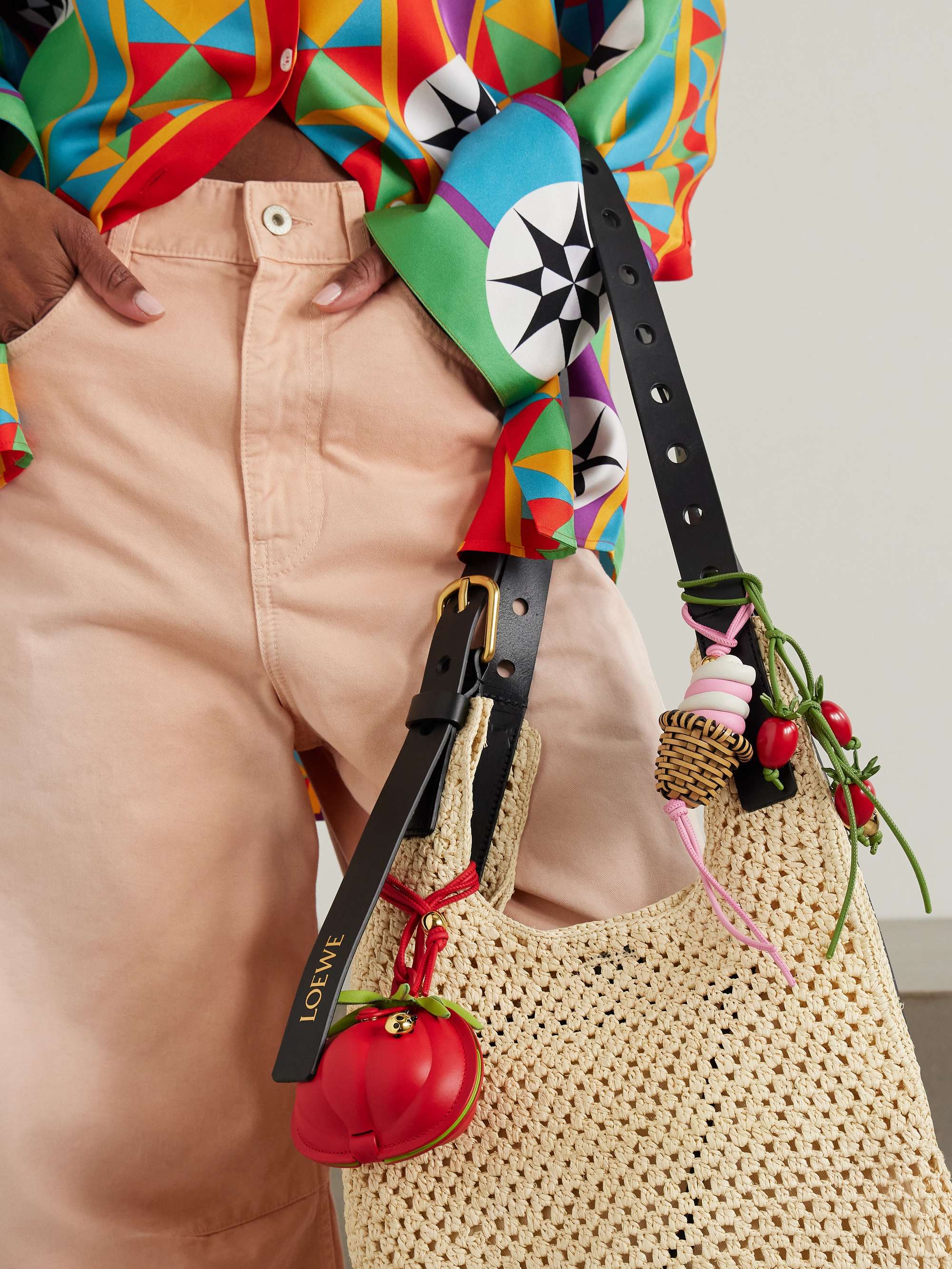 LOEWE + Paula's Ibiza Ice Cream leather and gold-tone bag