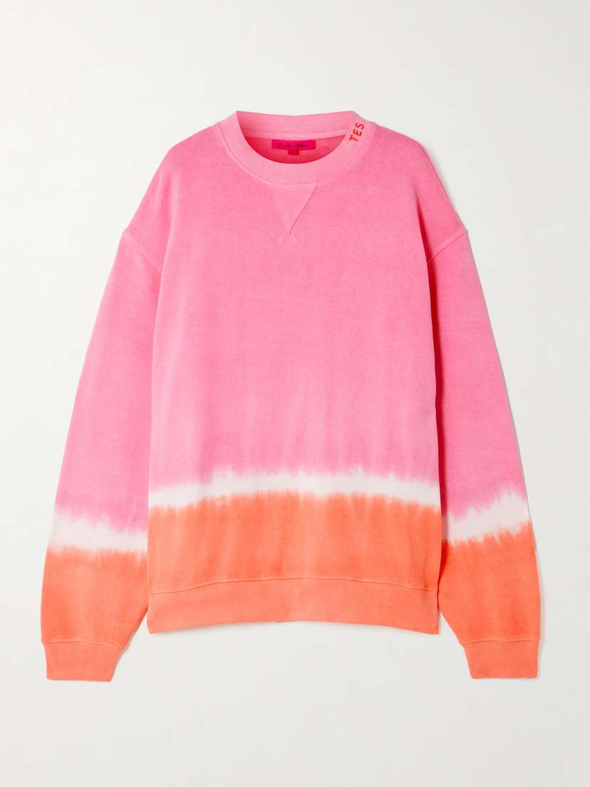 The Elder Statesman Tie-dyed Cotton And Cashmere-blend Jersey Sweatshirt
