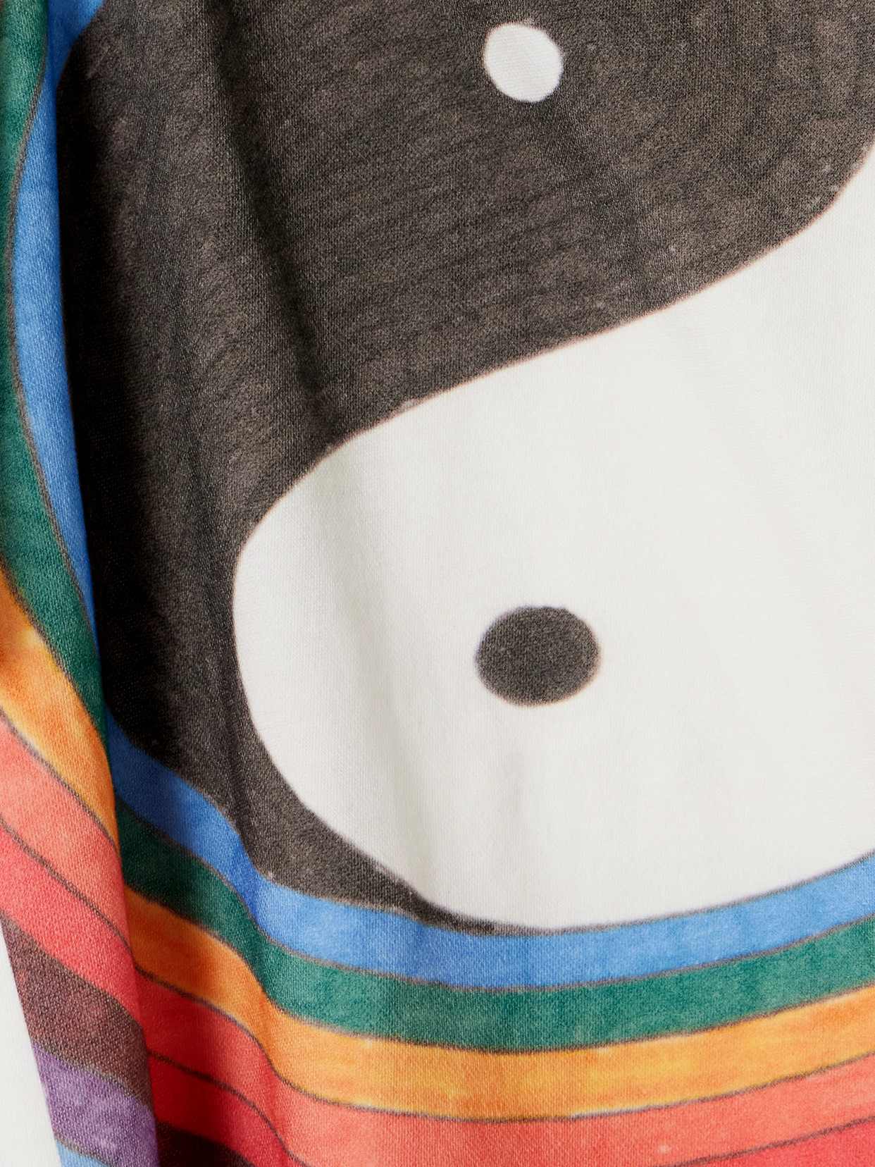 The Elder Statesman Printed Cotton And Cashmere-blend Jersey T-shirt In White