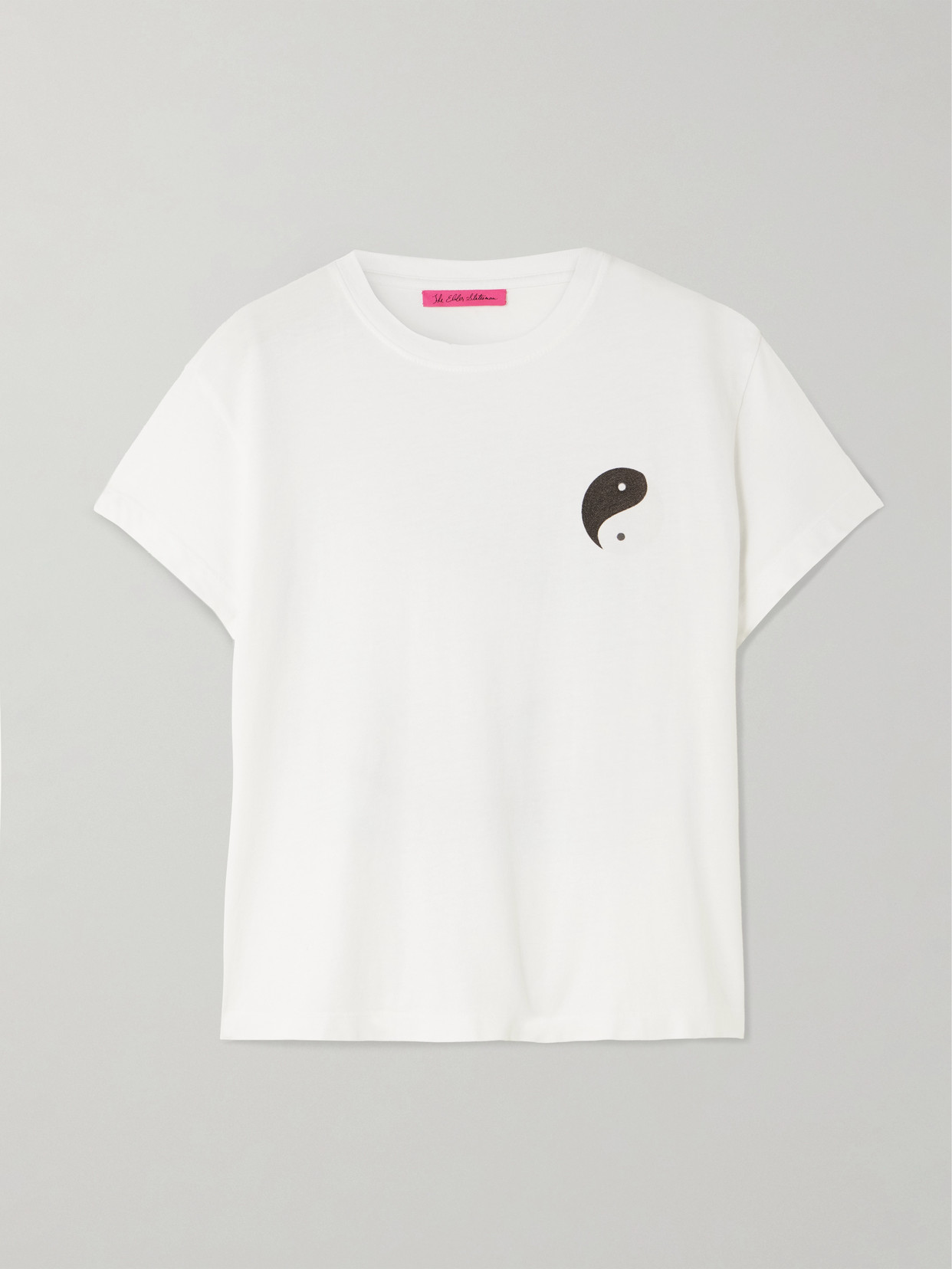 The Elder Statesman Printed Cotton And Cashmere-blend Jersey T-shirt