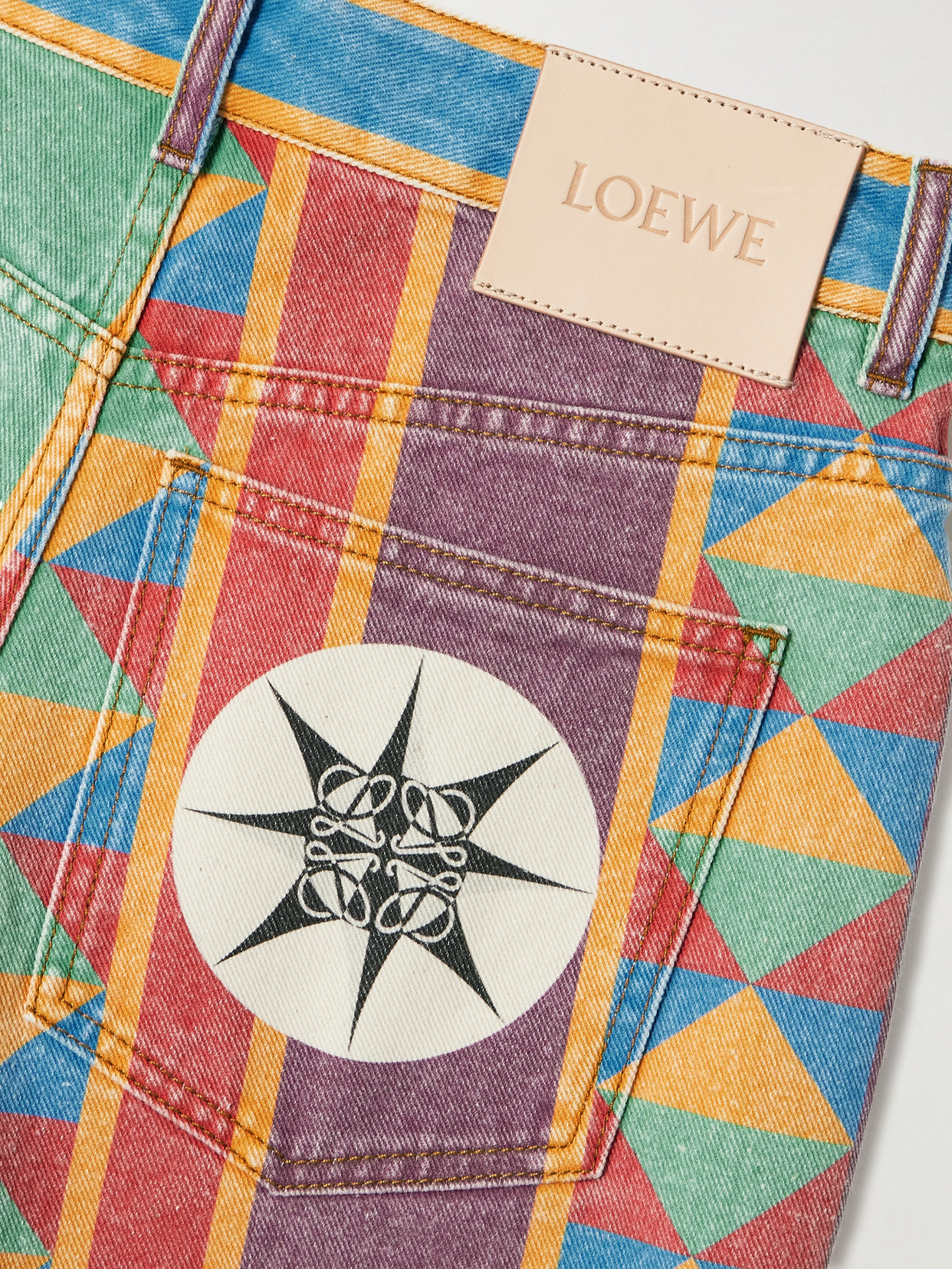 Loewe Abstract Printed Straight-leg Jeans