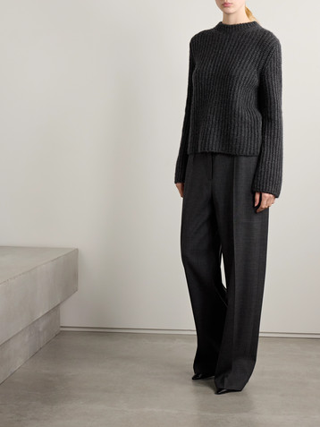 The Row Idli ribbed cashmere and silk-blend sweater