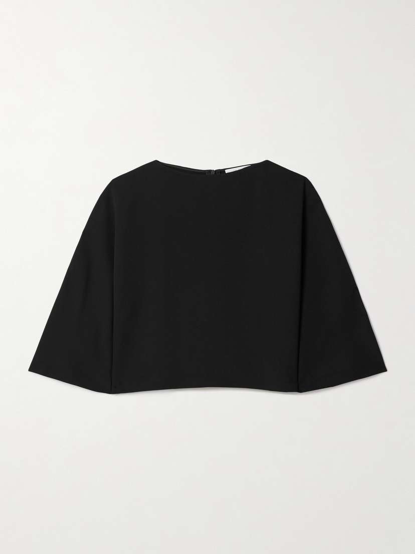 The Row Faurelle Cropped Silk Top