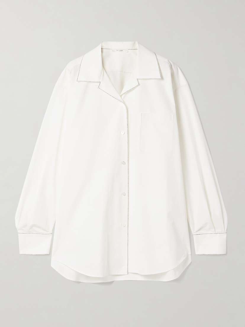 The Row Ashlin Oversized Cotton-poplin Shirt