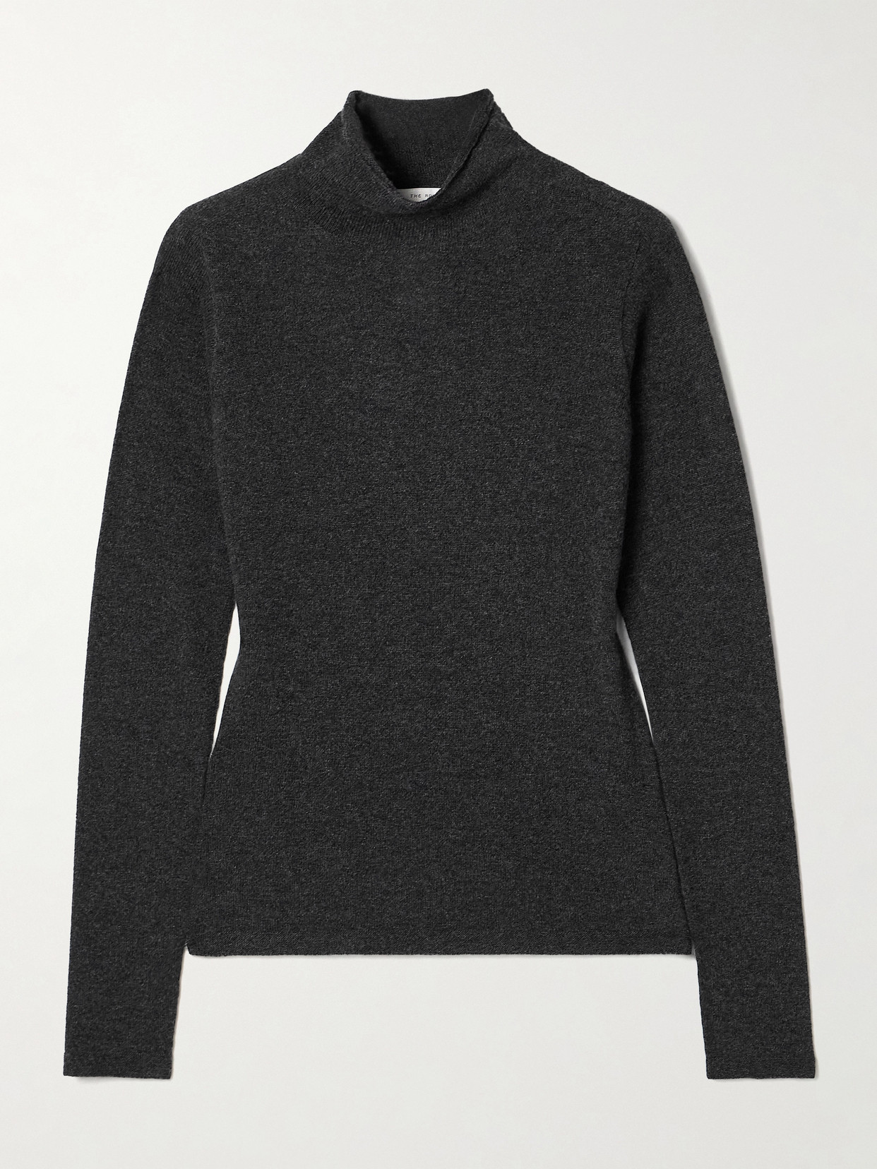 The Row Ilmo Cashmere Turtleneck Sweater In Gray