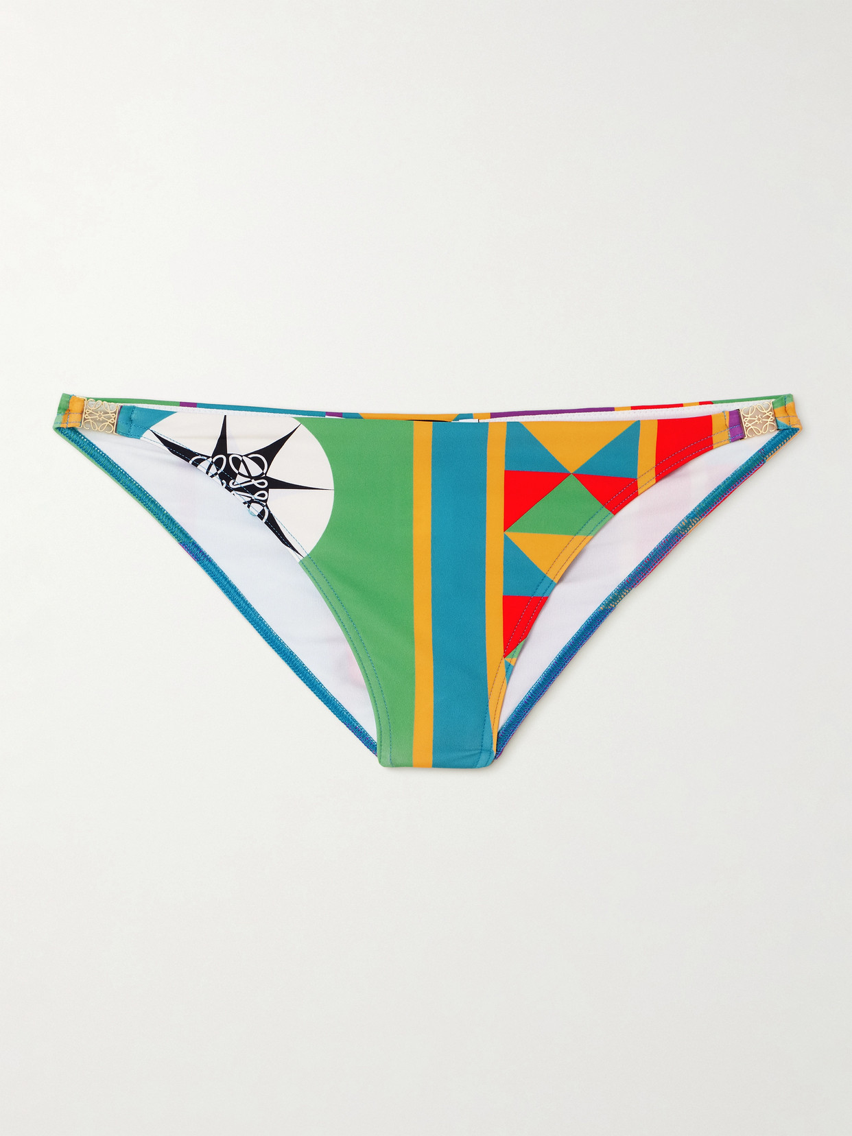Loewe + Paula's Ibiza Printed Bikini Briefs In Multi
