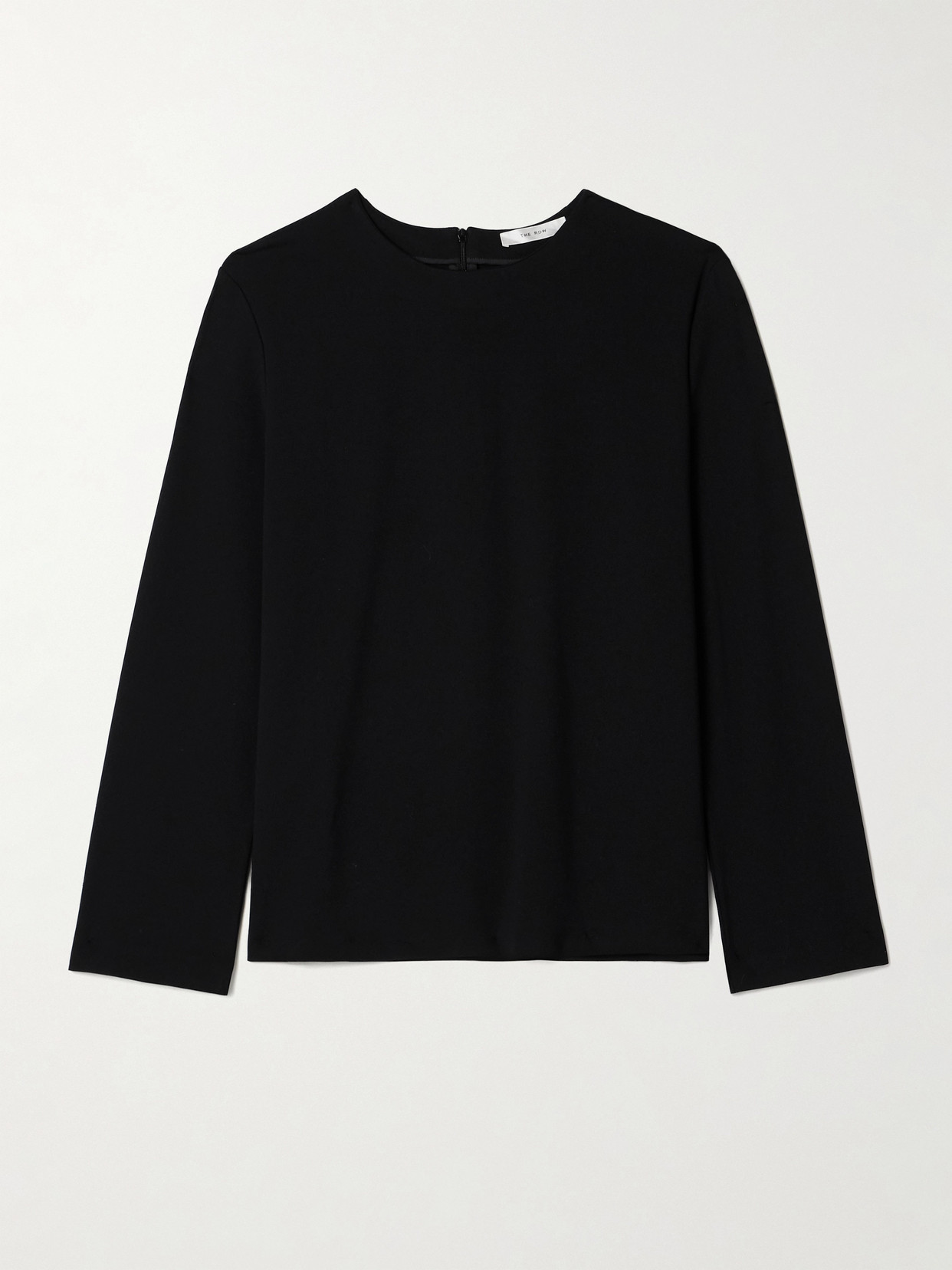 The Row Azalea Stretch-knit Top In Black