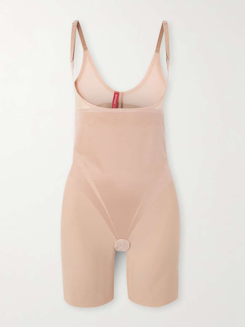 Spanx supersculpt™ Transform Open-bust Mid-thigh Stretch Bodysuit