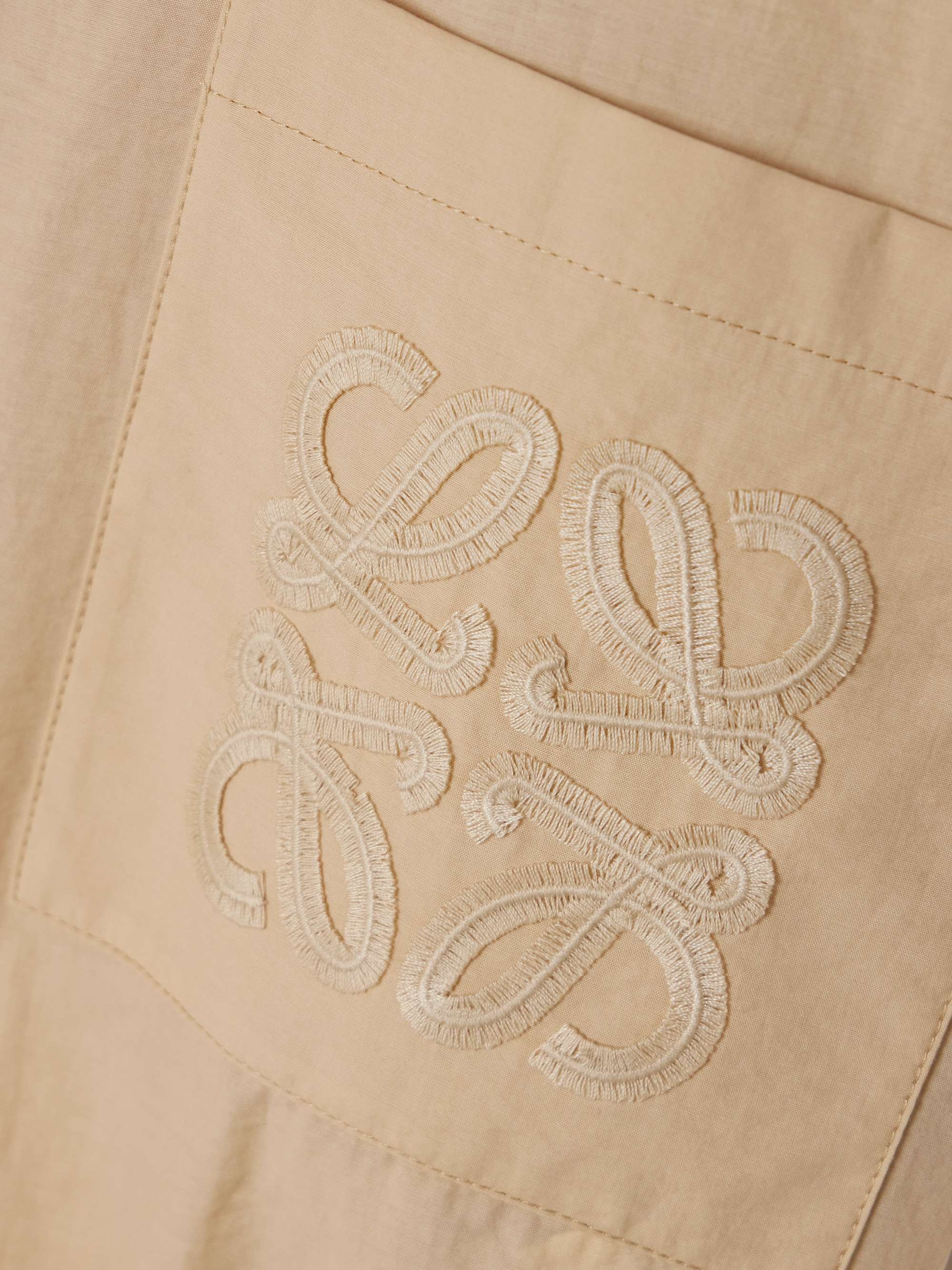 LOEWE + Paula's Ibiza コットン混 ミニシャツワンピース ベルト LOEWE + Paula's Ibiza コットン混 ミニシャツワンピース ベルト