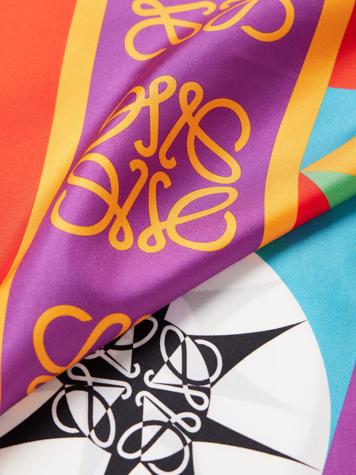LOEWE + PAULA'S IBIZA PRINTED SILK-TWILL SCARF