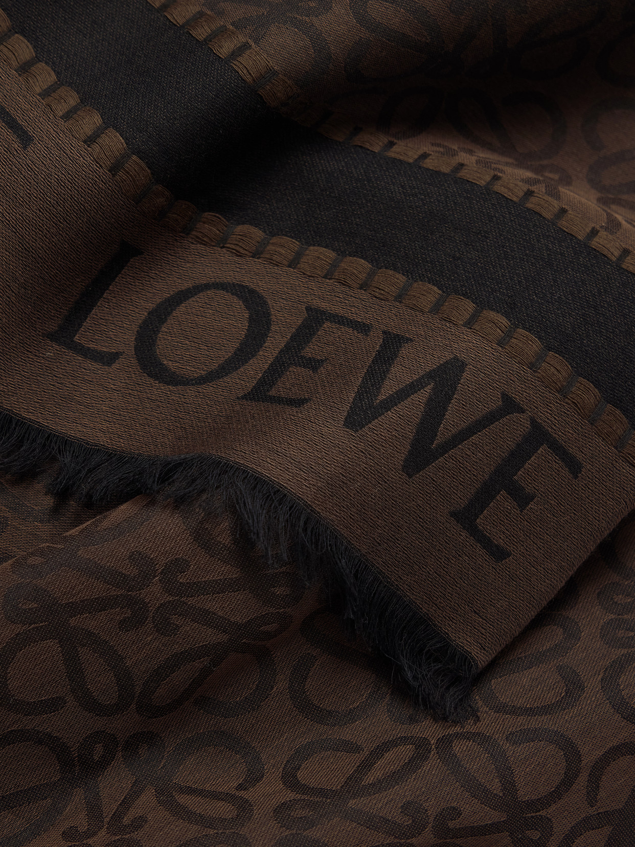 LOEWE + PAULA'S IBIZA COTTON-JACQUARD SCARF