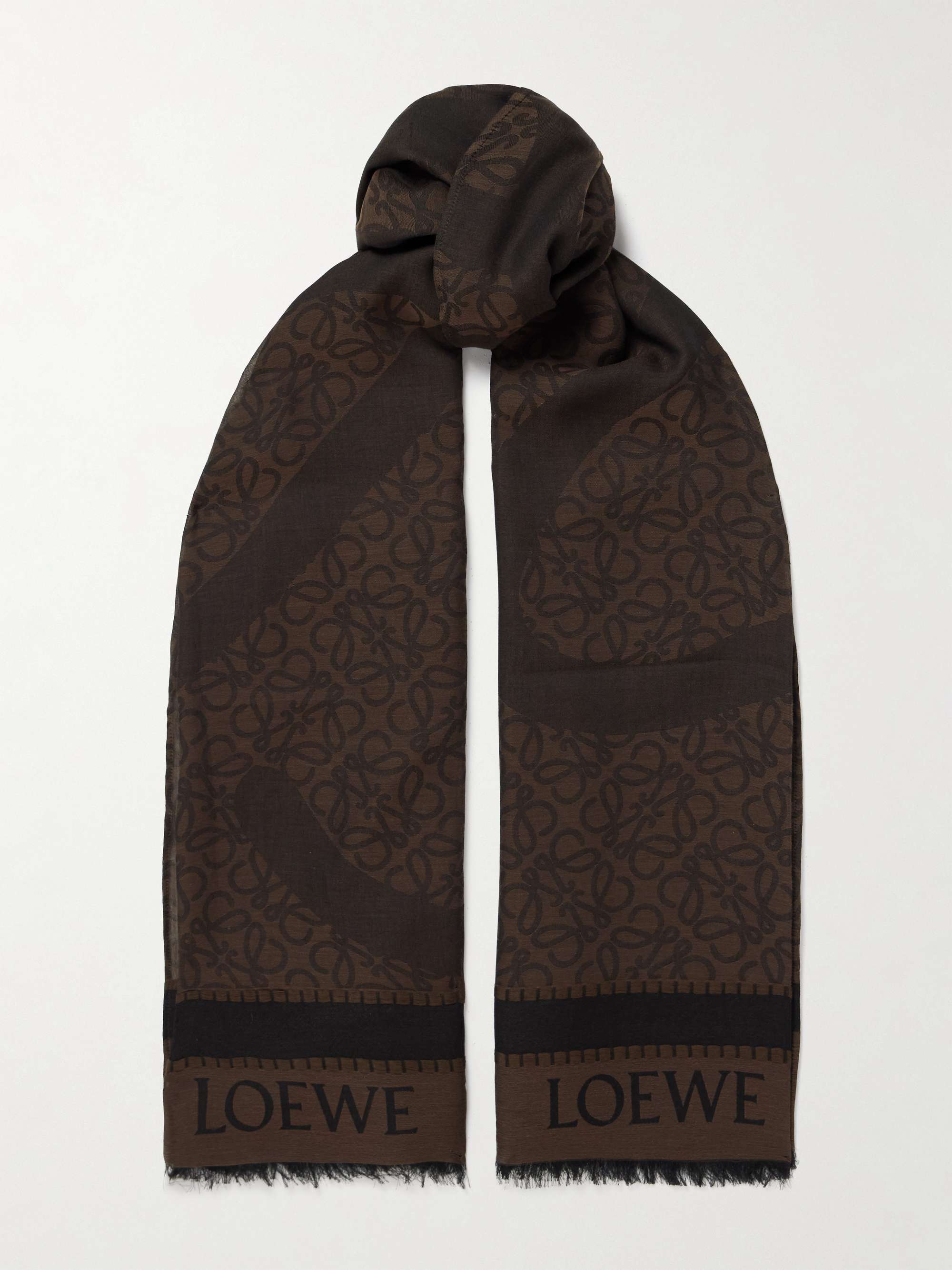 LOEWE + Paula's Ibiza cotton-jacquard scarf | NET-A-PORTER