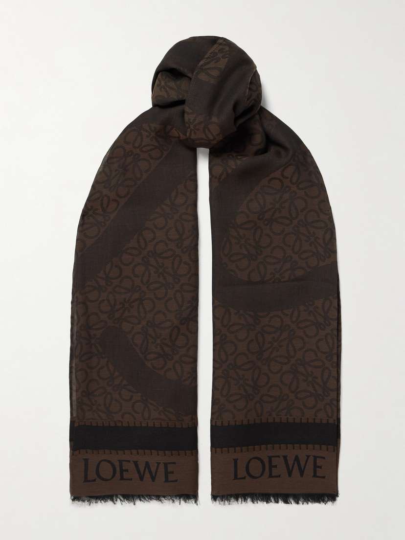 Loewe + Paula's Ibiza Cotton-jacquard Scarf