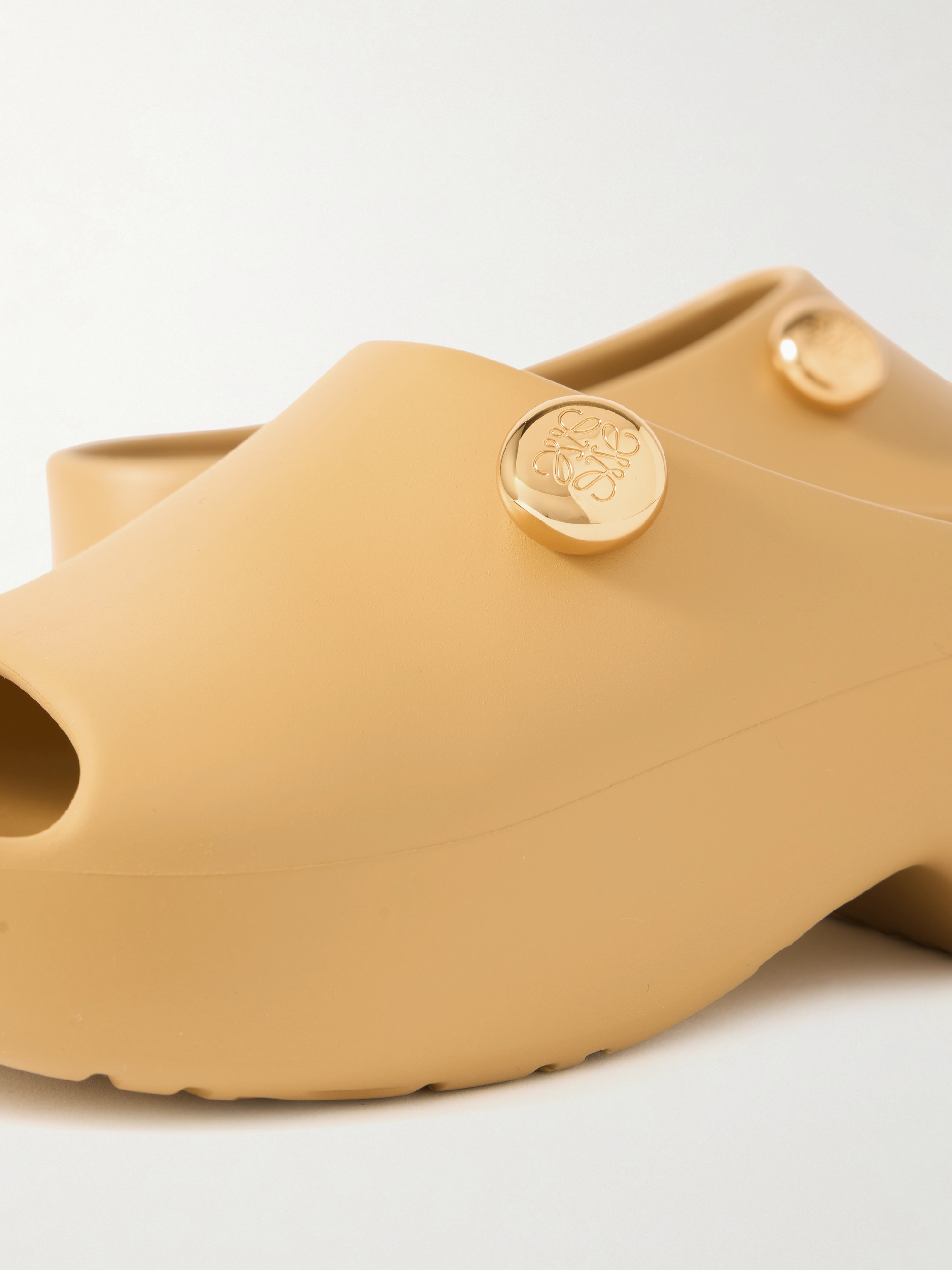 Loewe + Paula's Ibiza Foam Pebble embellished rubber slides