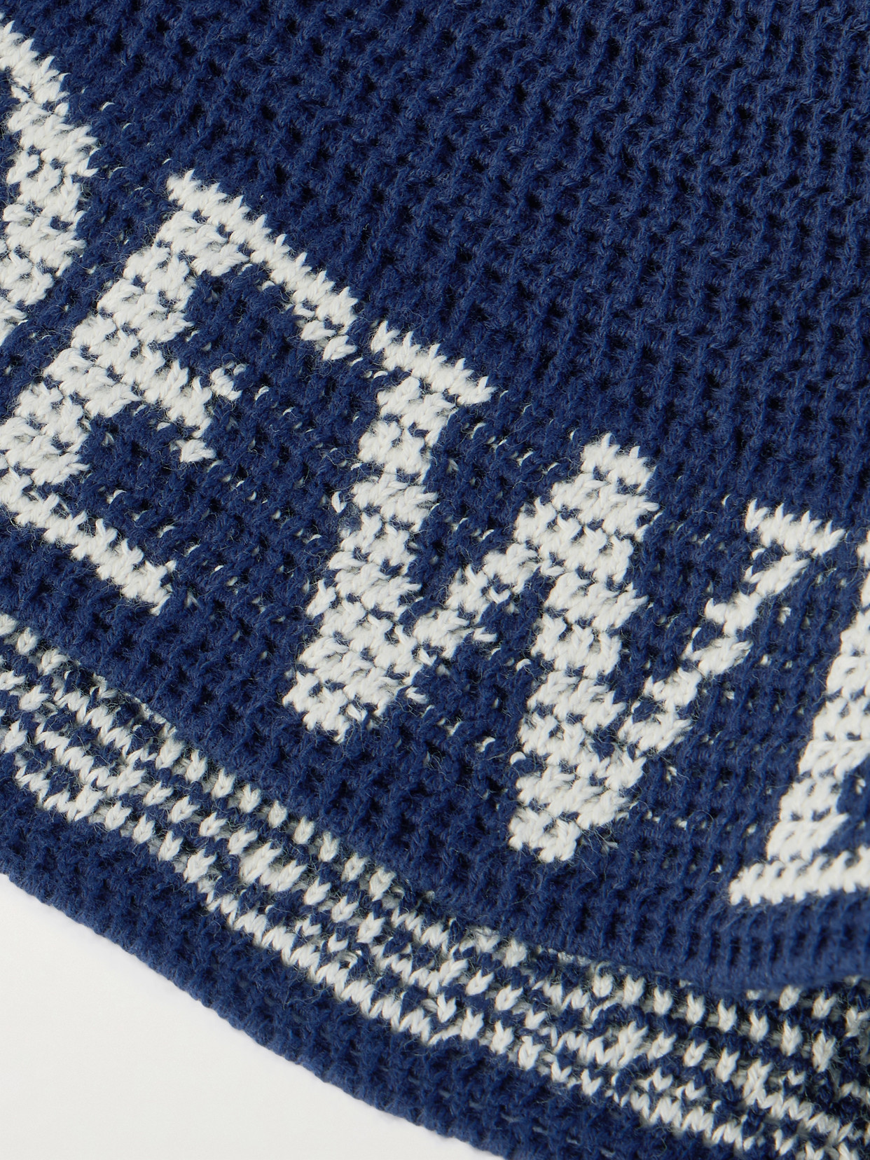 Loewe + Paula's Ibiza Cotton-blend Jacquard Bucket Hat In Blue