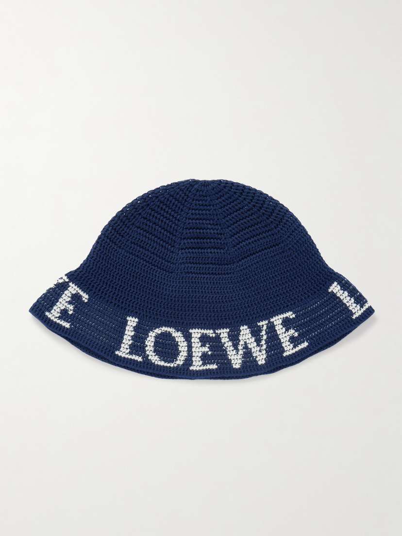 Loewe + Paula's Ibiza Cotton-blend Jacquard Bucket Hat