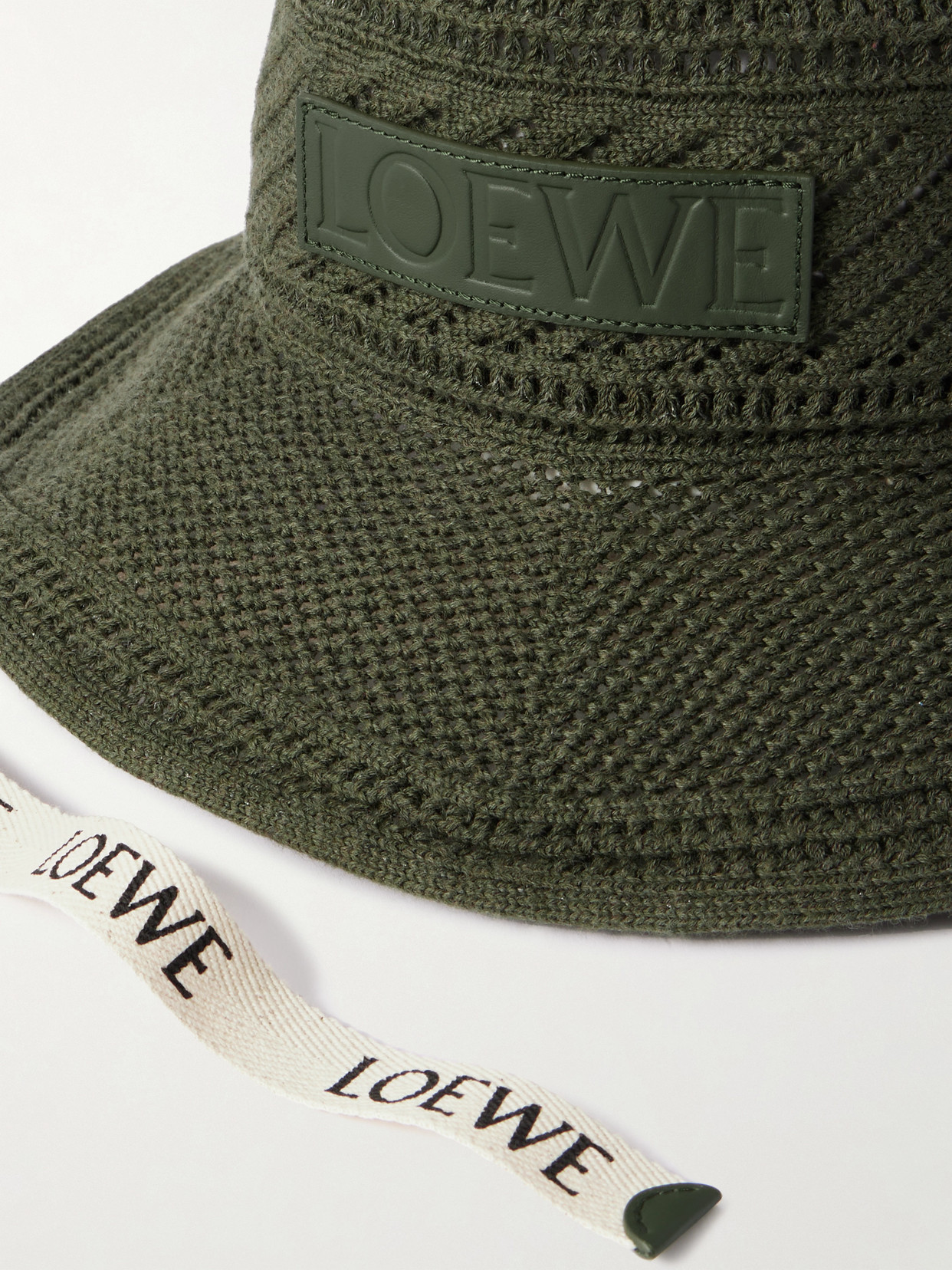 Loewe + Paula's Ibiza Appliquéd Crocheted Cotton-blend Bucket Hat