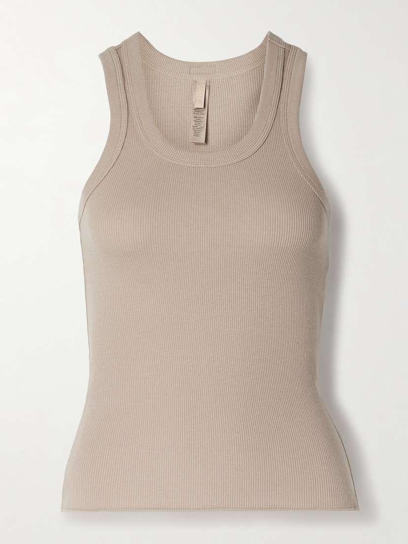 Skims Cotton Rib Tank - Latte