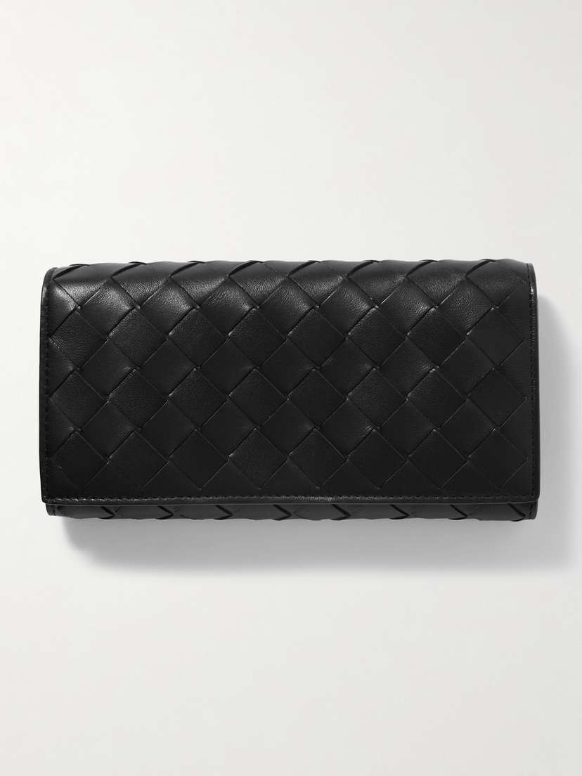 Bottega Veneta Intrecciato Woven Leather Wallet