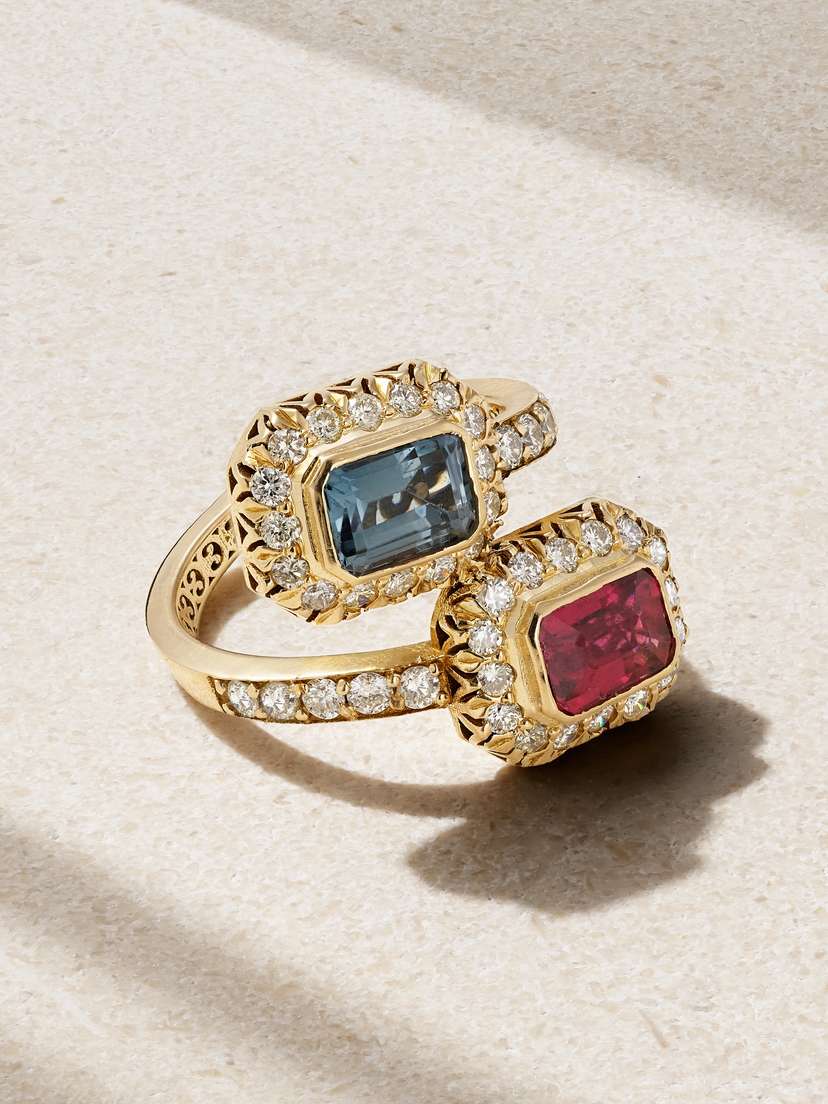 Amrapali London 18-karat Gold Multi-stone Ring