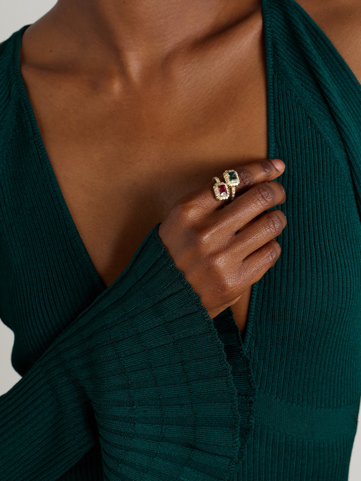 Amrapali London 18-karat Gold Multi-stone Ring