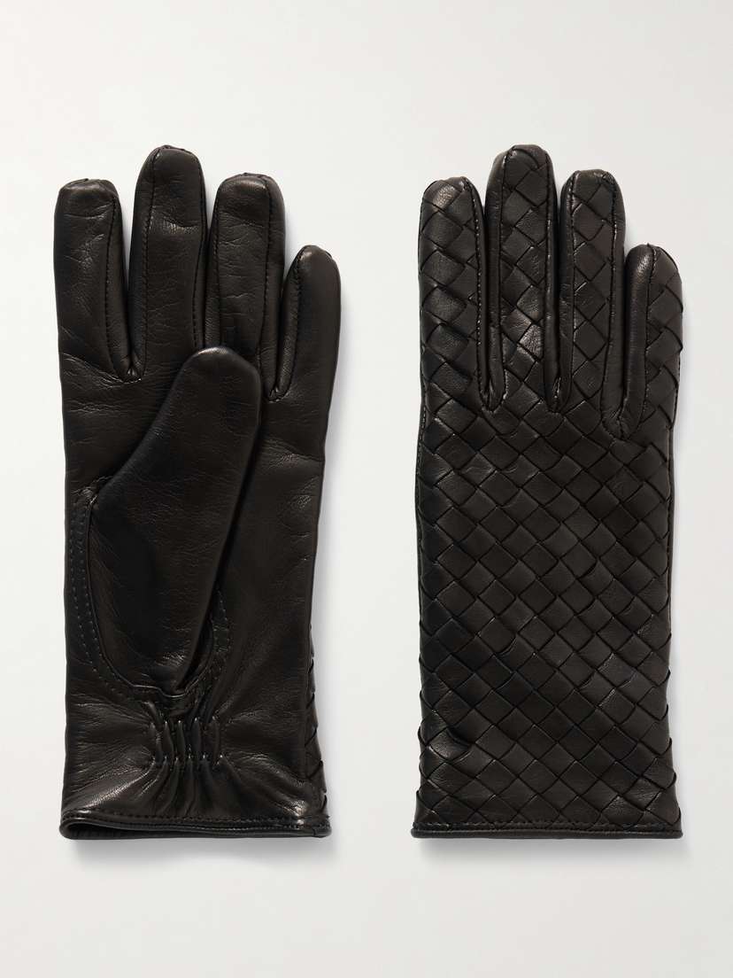Bottega Veneta Intrecciato Leather Gloves