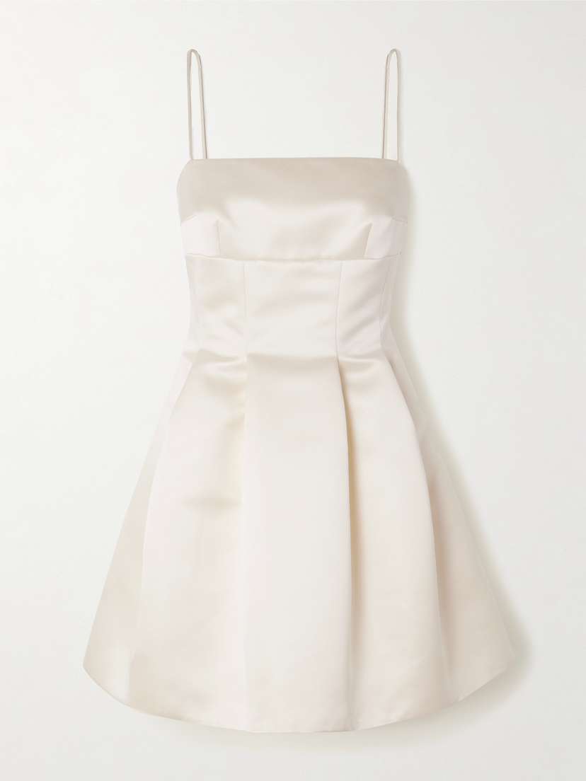 Emilia Wickstead Gayla Duchesse-satin Mini Dress