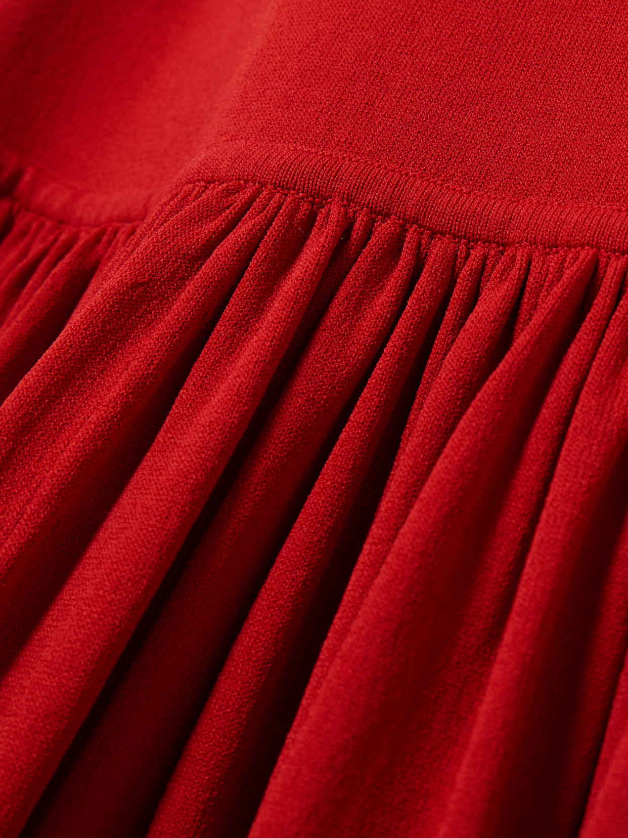 Loulou De Saison Jada Drop Waist Jersey Maxi Dress In Red