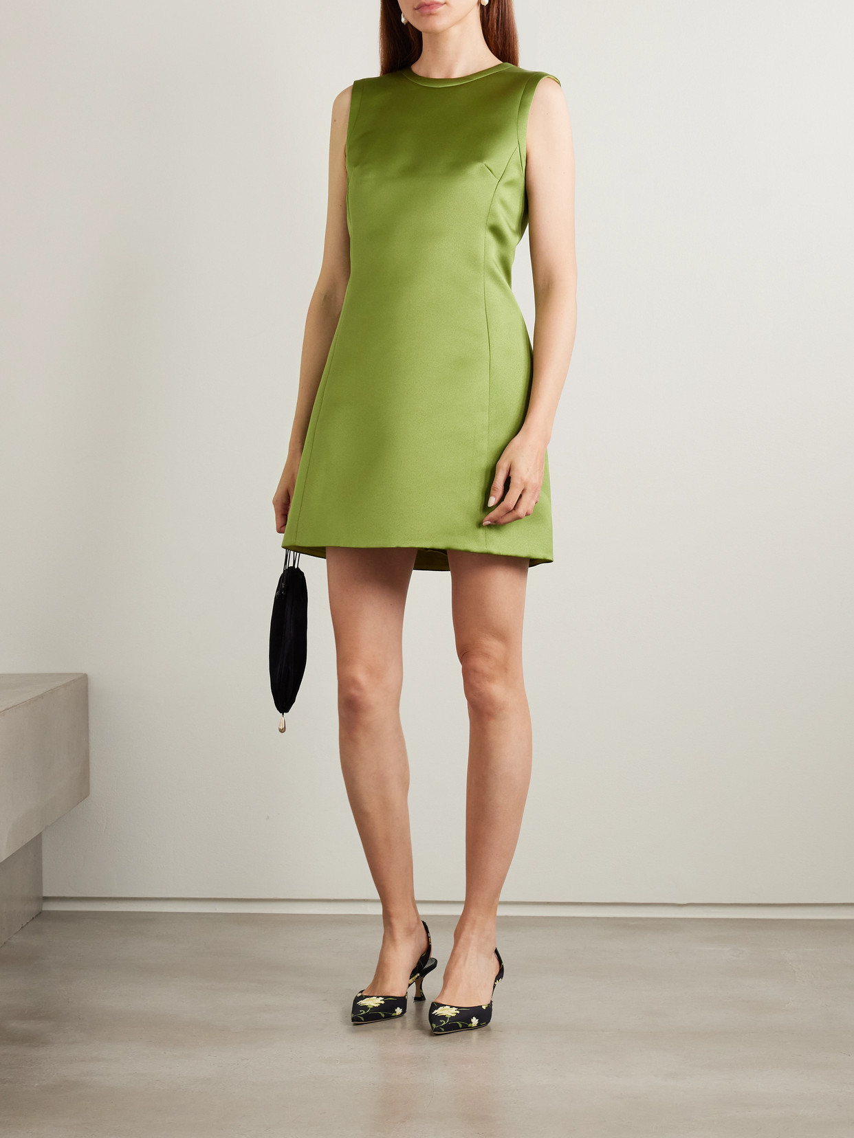 EMILIA WICKSTEAD EMMY DUCHESSE-SATIN MINI DRESS