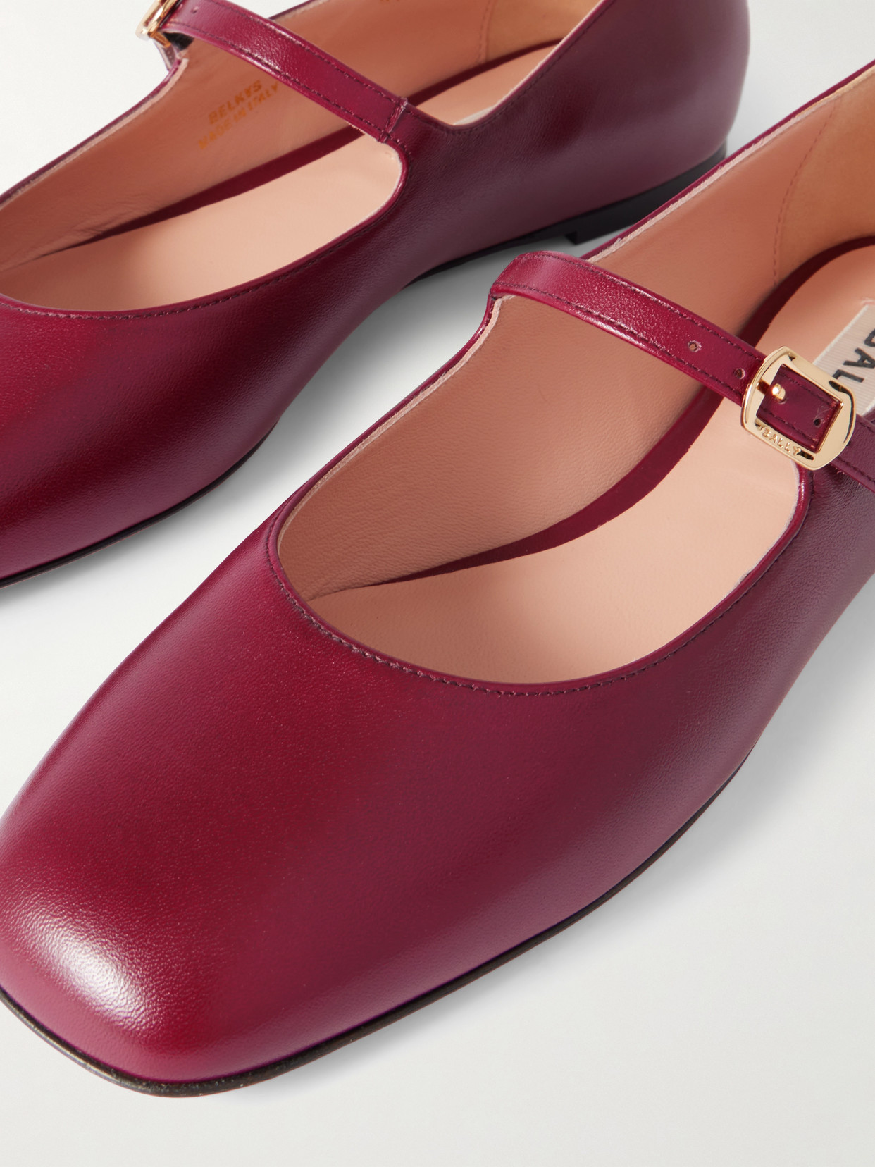 Belkys Leather Mary Jane Ballet Flats