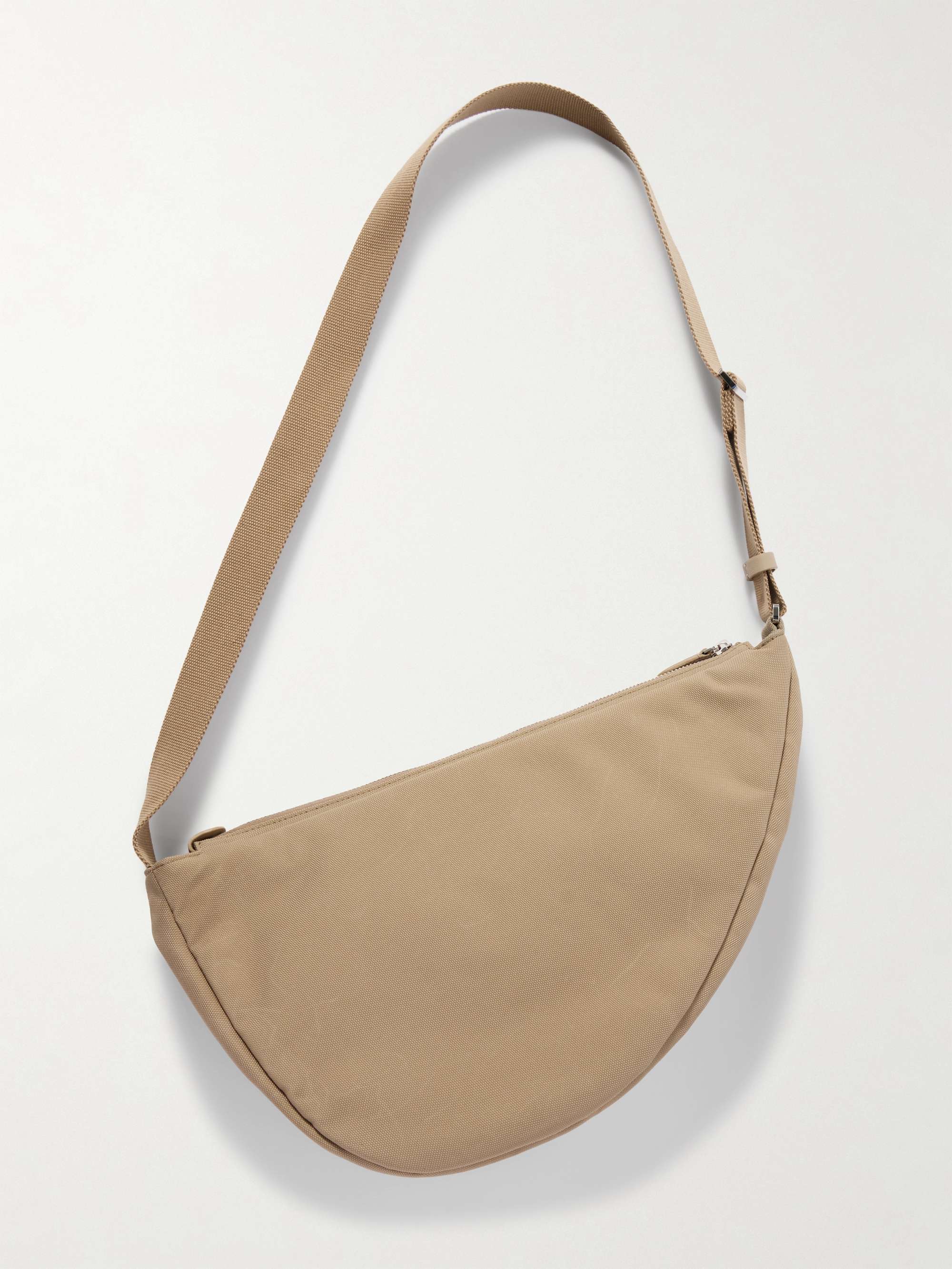 THE ROW Slouchy Banana Two leather-trimmed canvas shoulder bag