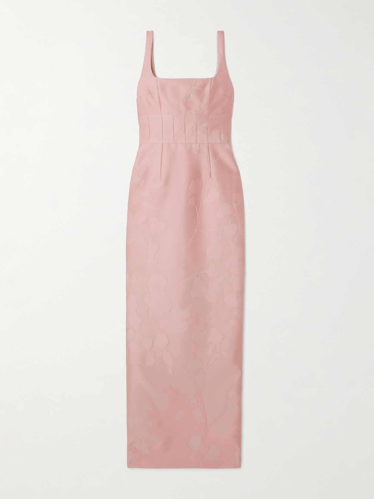 Emilia Wickstead Martel Paneled Cloqué Maxi Dress