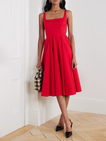 Emilia Wickstead Nikush cotton-blend poplin dress