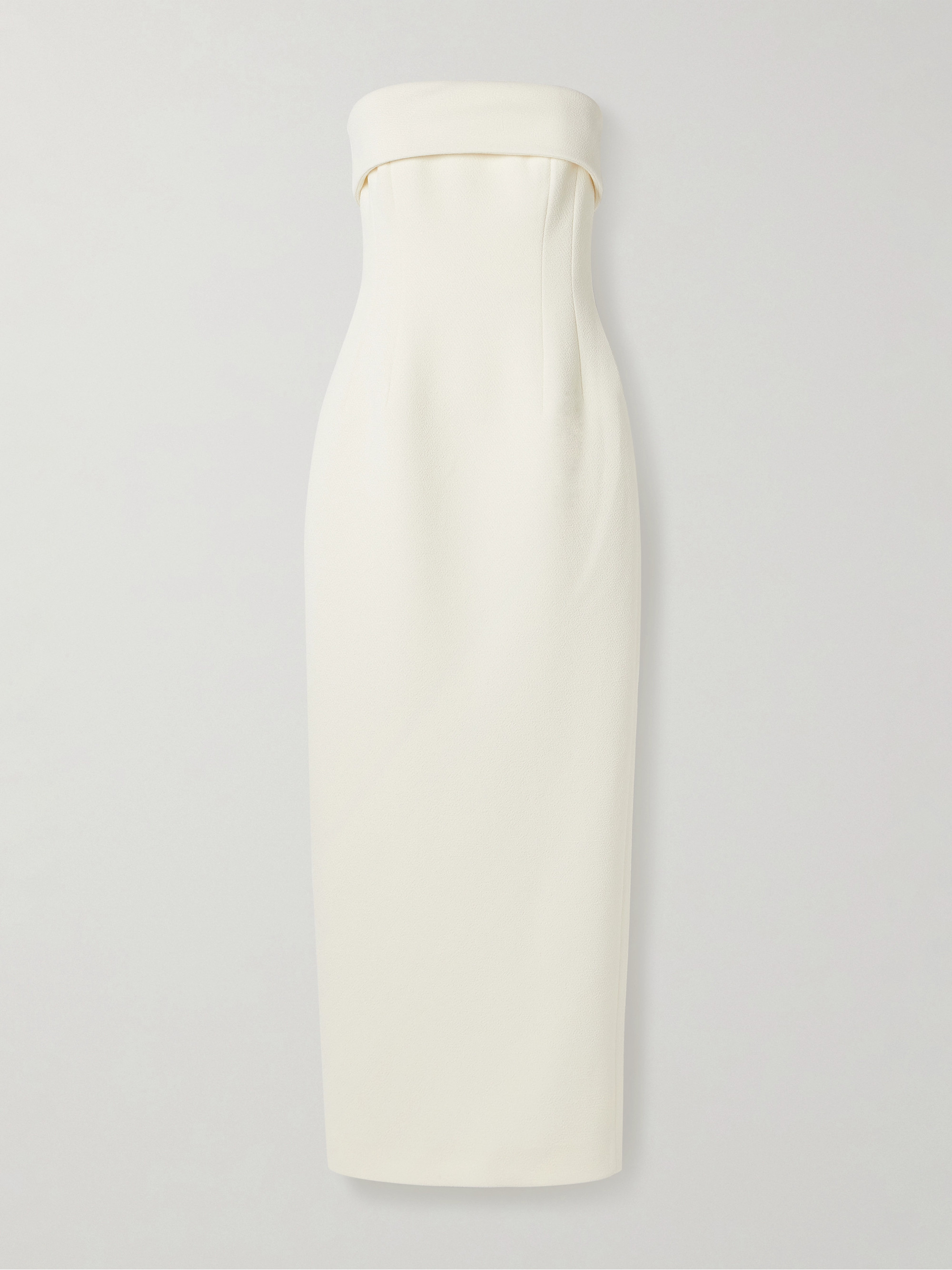 Emilia Wickstead Keeley strapless cloqué maxi dress