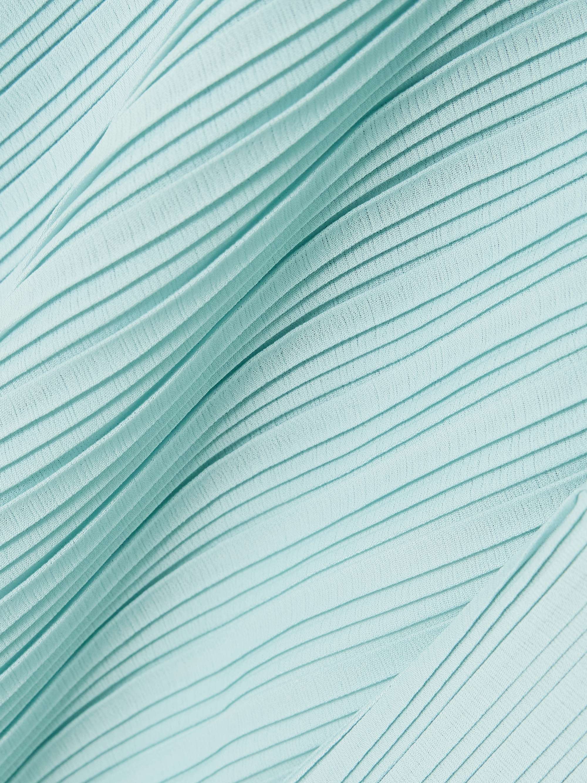 SOLACE LONDON Adami draped plissé-crepe maxi dress