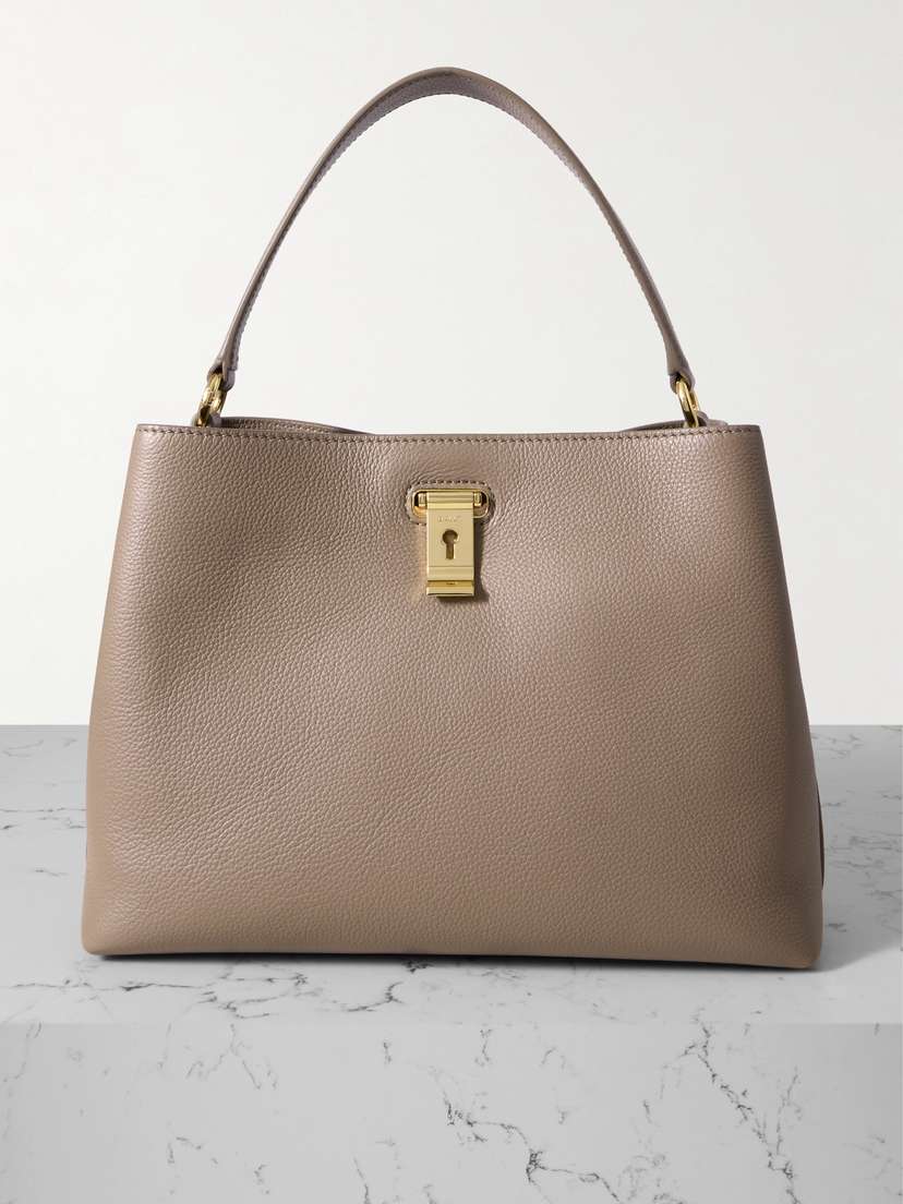 BALLY Liv Textured-leather Tote