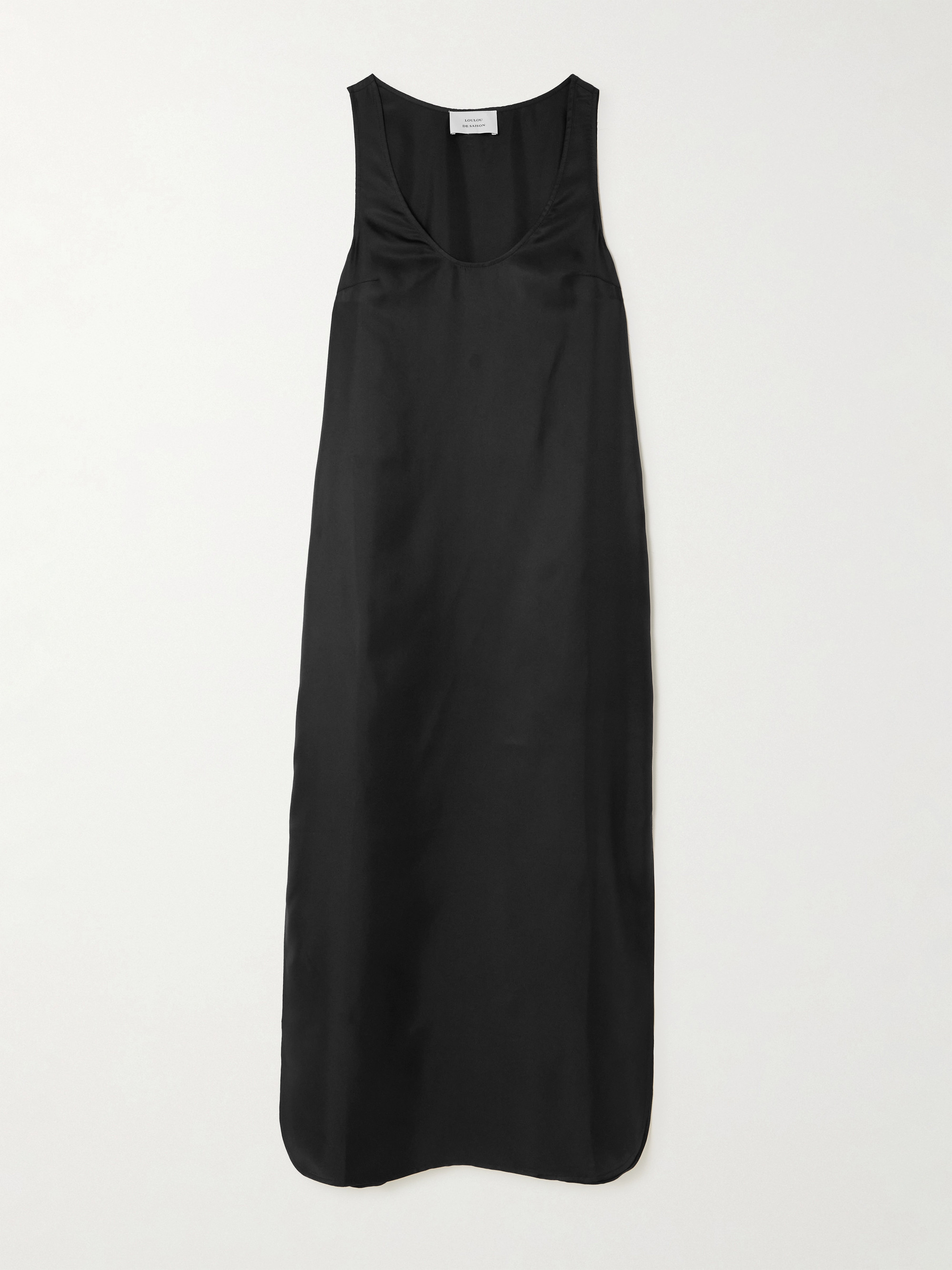 LOULOU DE SAISON Nada silk-twill midi dress