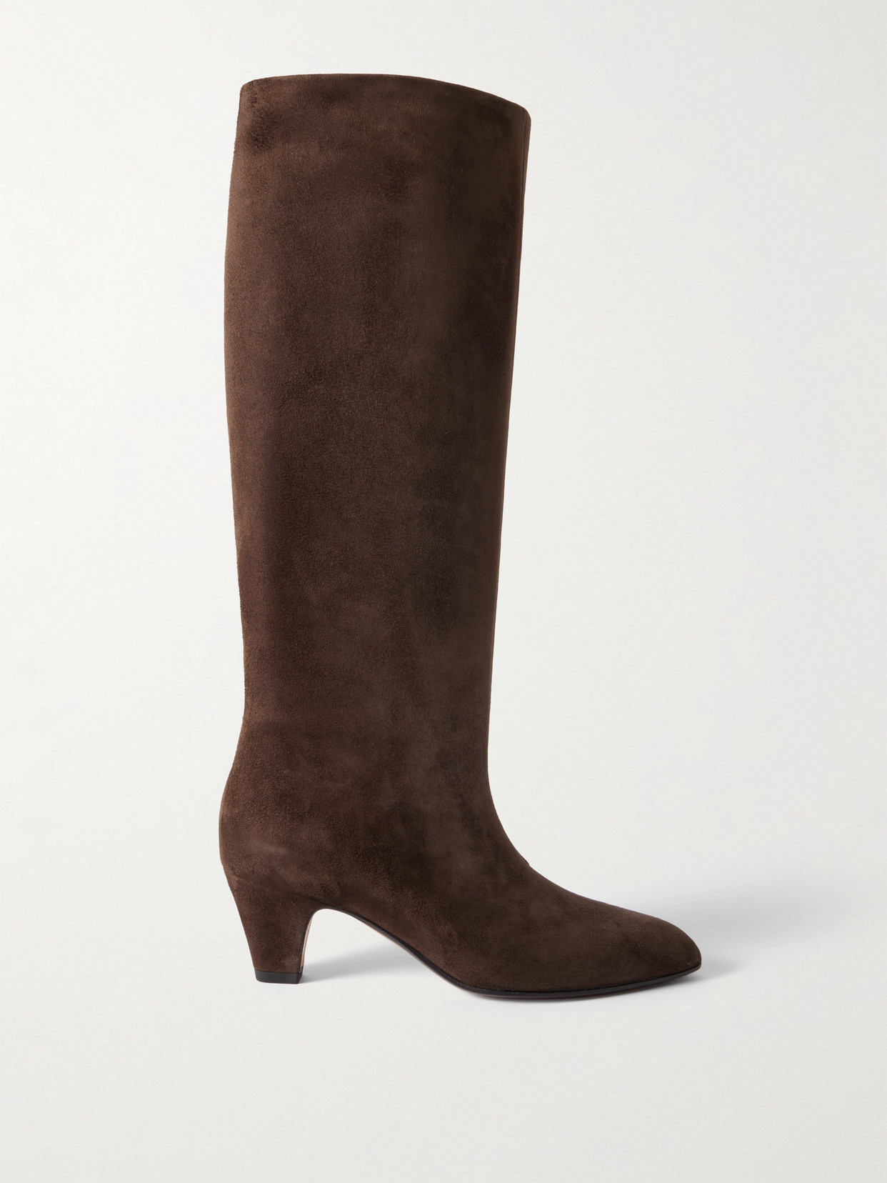 Bally Arvel Suede Knee Boots In Brown
