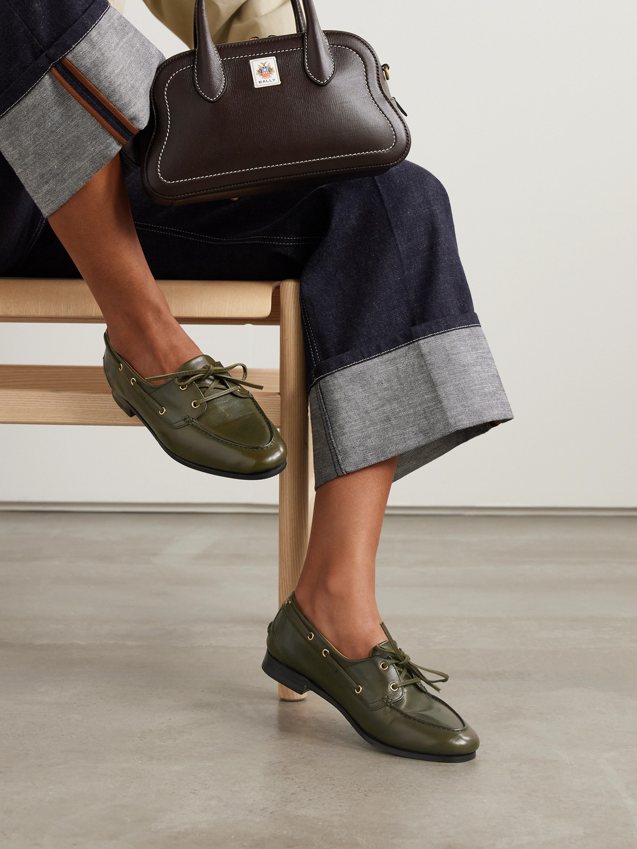 Bally Pathy Leather Boat Shoes