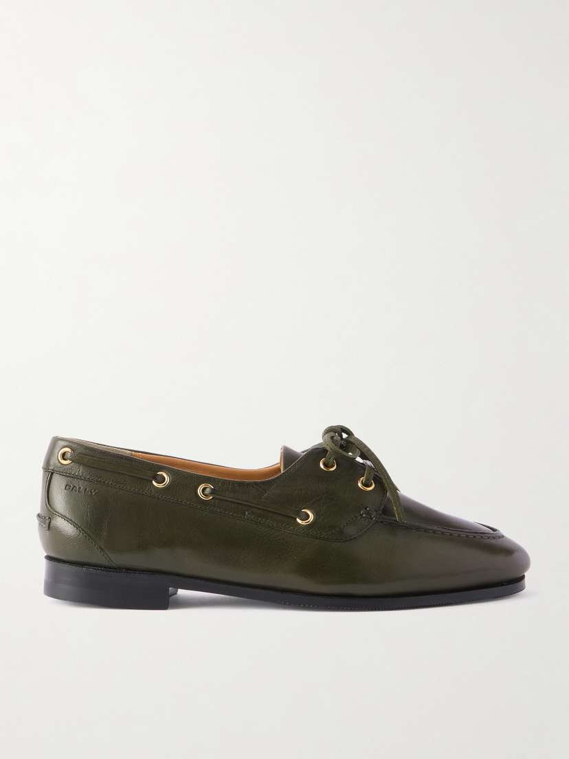 BALLY Pathy Leather Boat Shoes