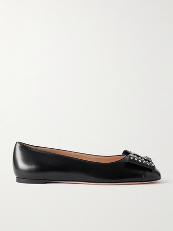 BALLY B-Bow studded leather ballet flats