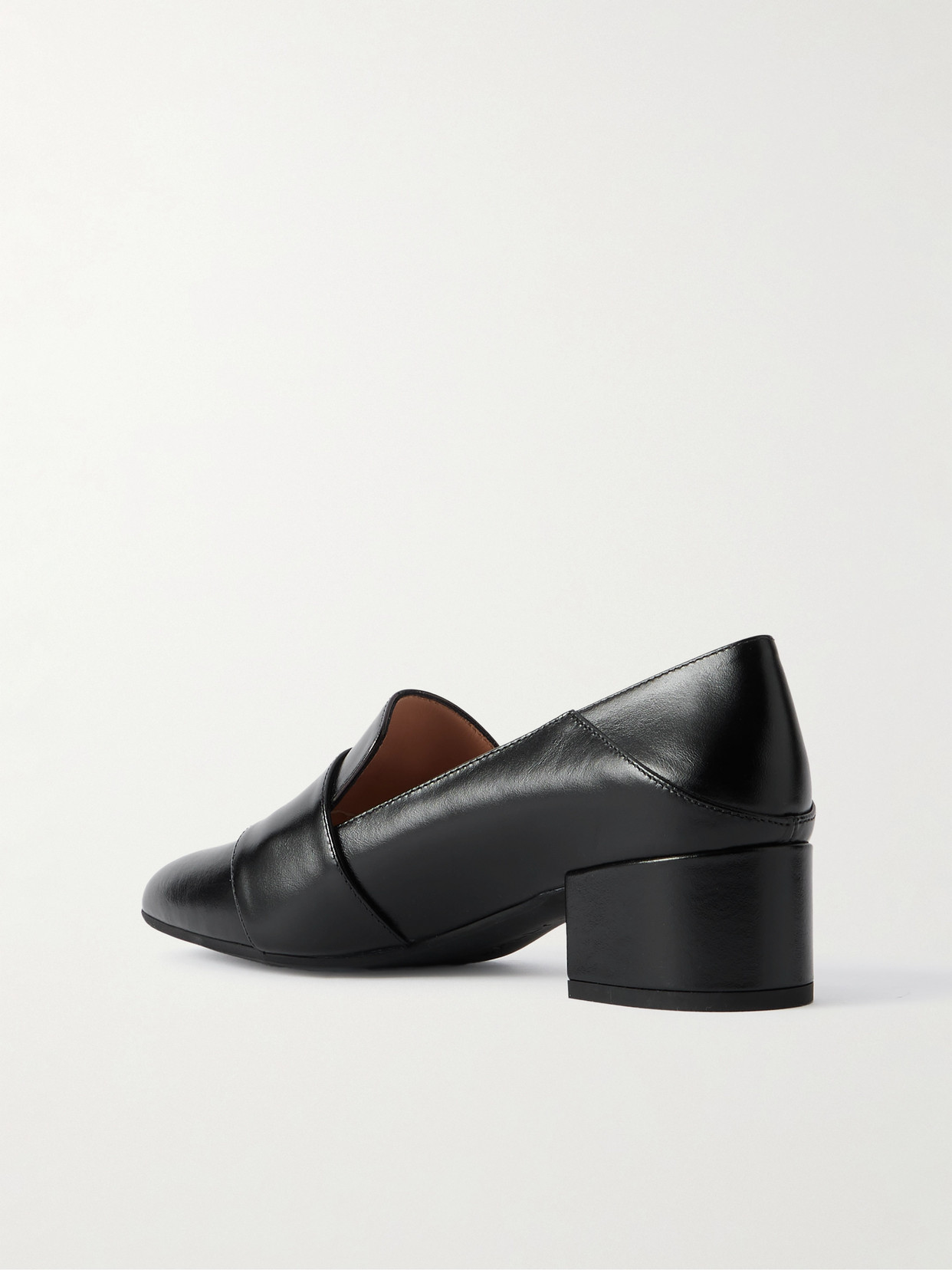 Bally Boucle Leather Collapsible-heel Pumps In Black
