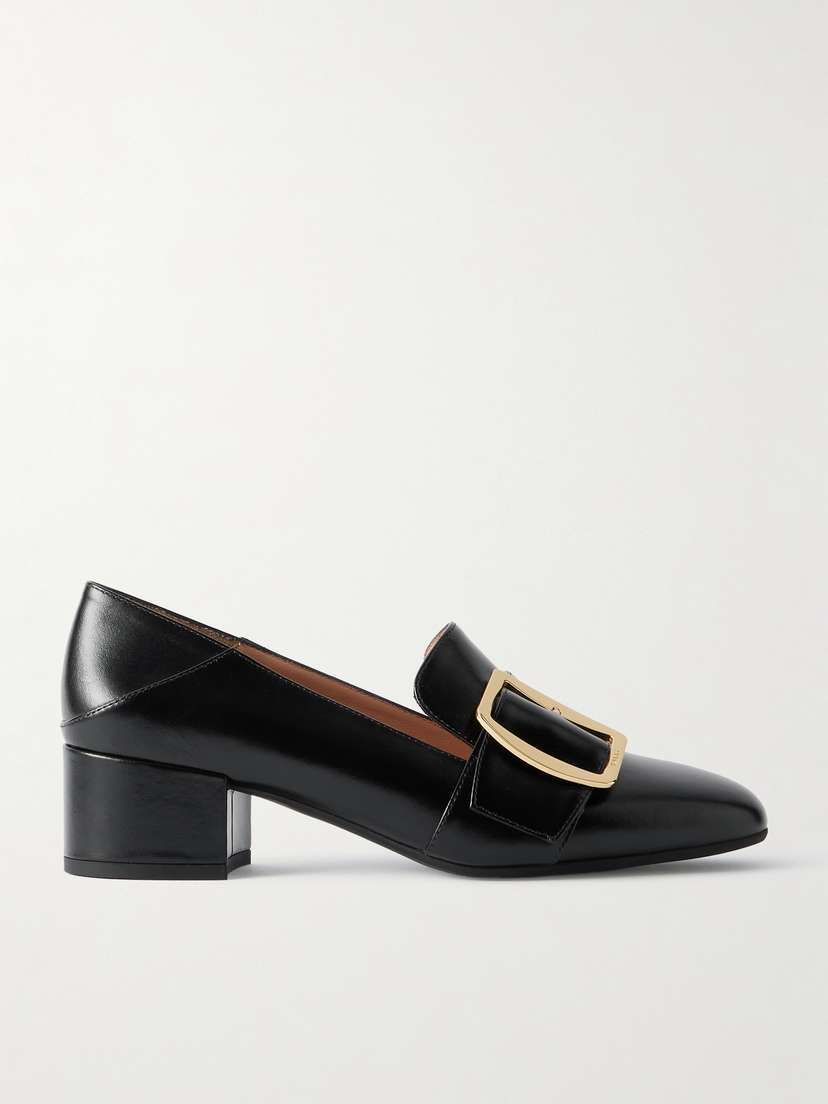 BALLY Boucle Leather Collapsible-heel Pumps