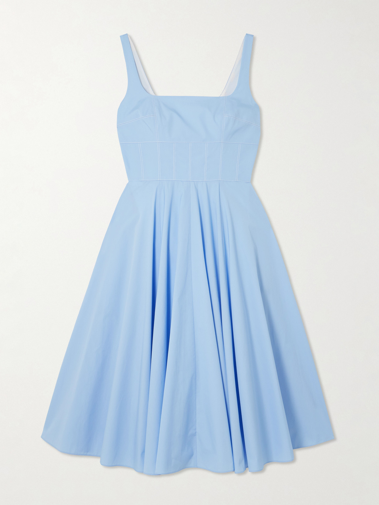 Emilia Wickstead Nikush Cotton-poplin Midi Dress