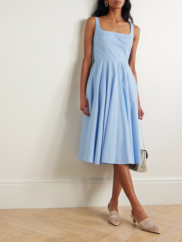 Emilia Wickstead Nikush cotton-poplin midi dress