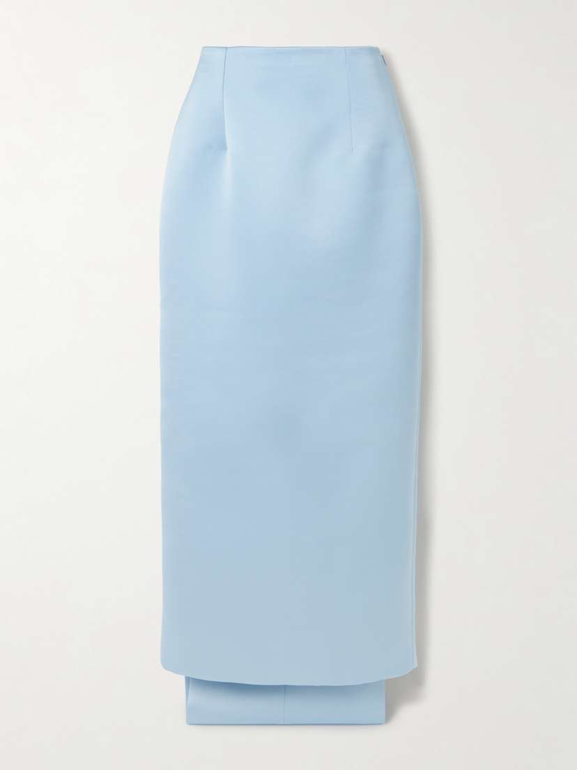 Emilia Wickstead Harleigh Convertible Duchesse-satin Midi Skirt