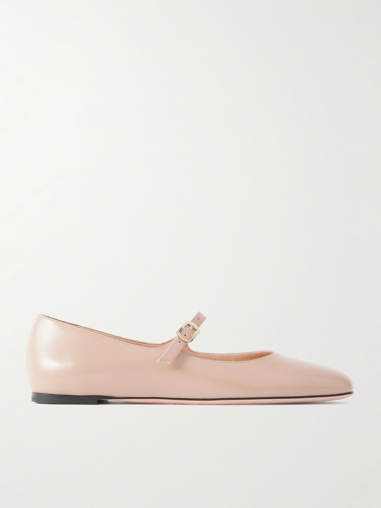 Bally Belkys Leather Mary-jane Ballet Flats In Pink