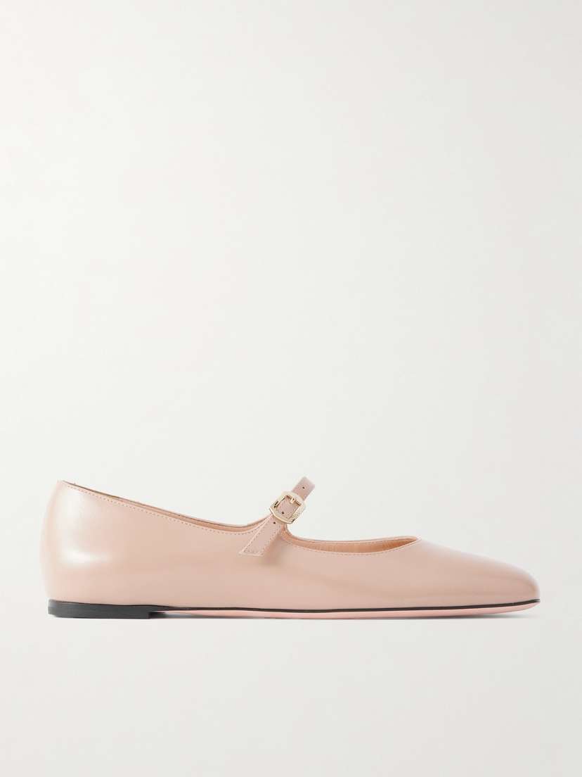 BALLY Belkys Leather Mary-jane Ballet Flats