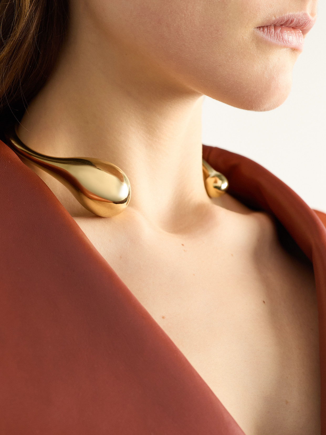 BOTTEGA VENETA GOLD-TONE NECKLACE