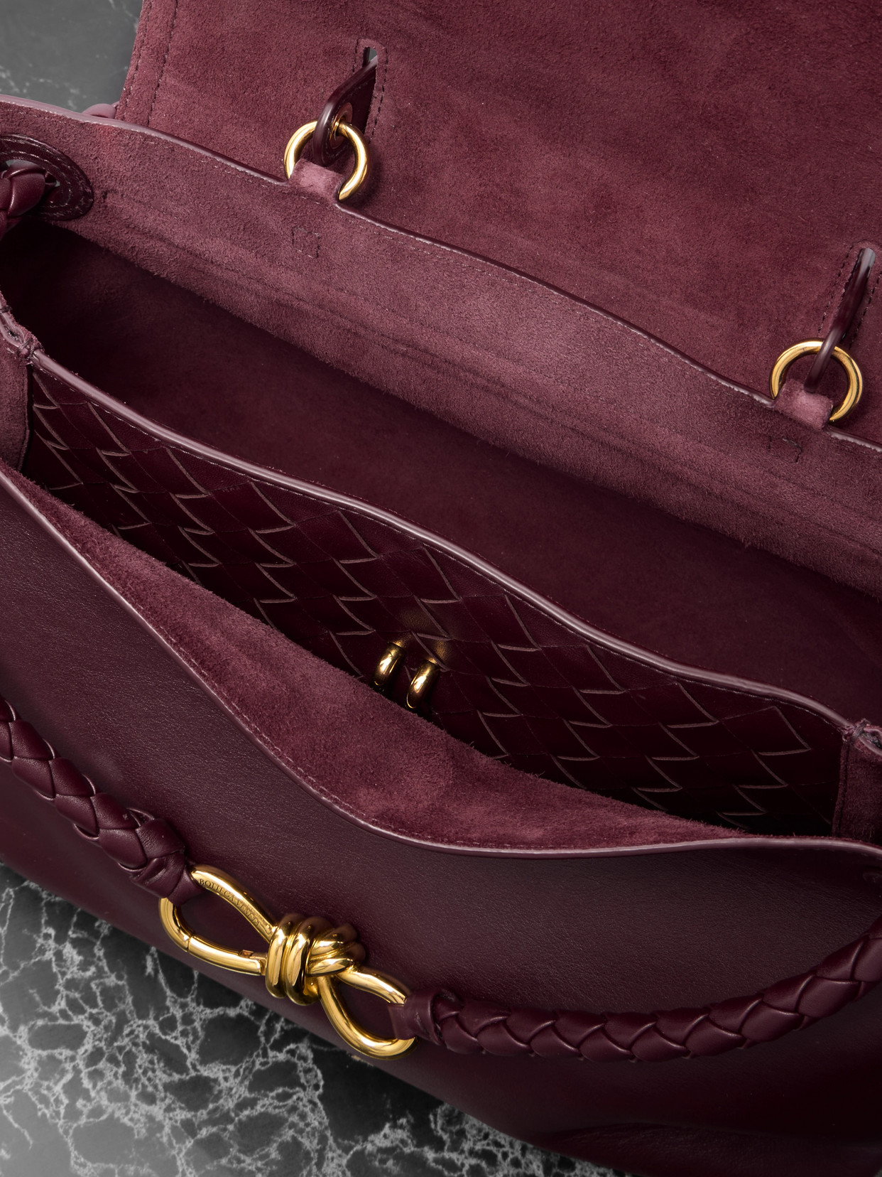 Bottega Veneta Ciao Ciao Medium Leather Tote Bag In Burgundy